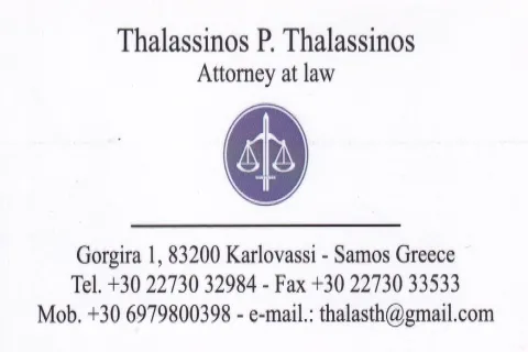 Thalassinos P. Thalassinos Advocaat Karlovasi Samos